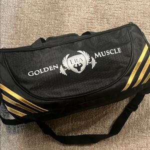 Black and Gold Gym Bag